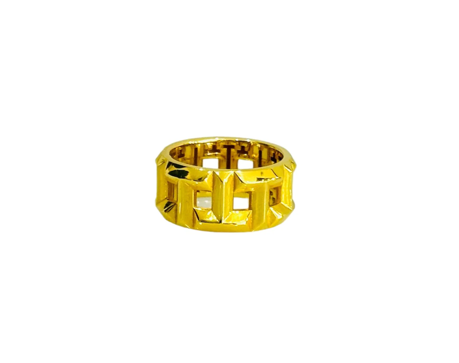 21K Gold Wide Band Ring