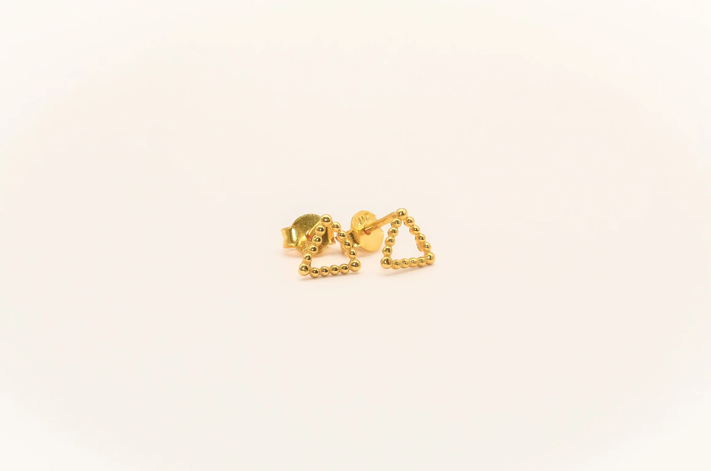 21K Gold Triangle Kids Earrings