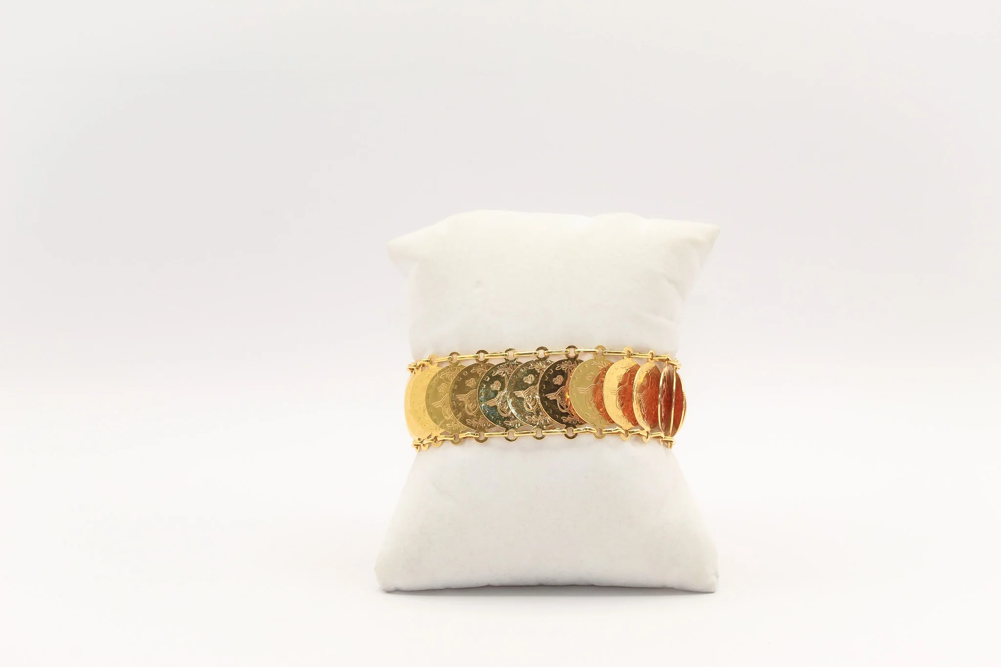 21K Gold Turkish Coin Bracelet