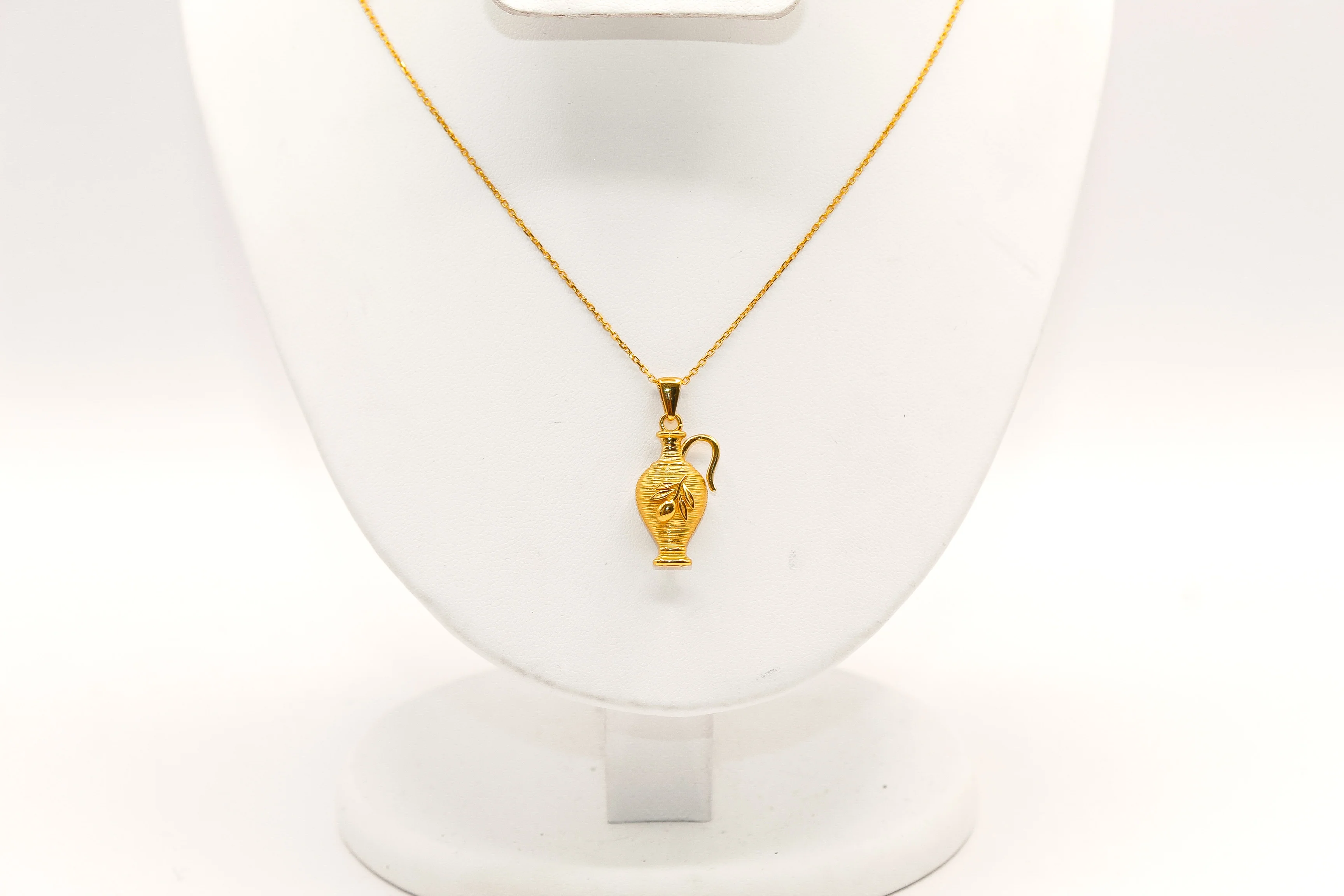 21K Gold Urn Necklace