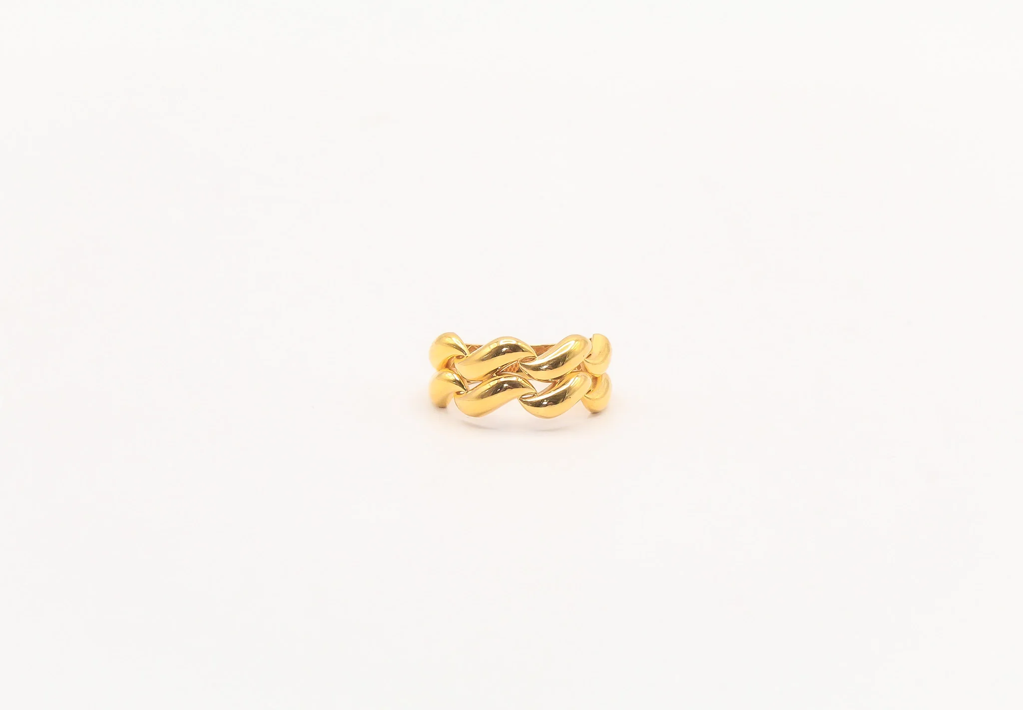 21K Gold Wave Ring