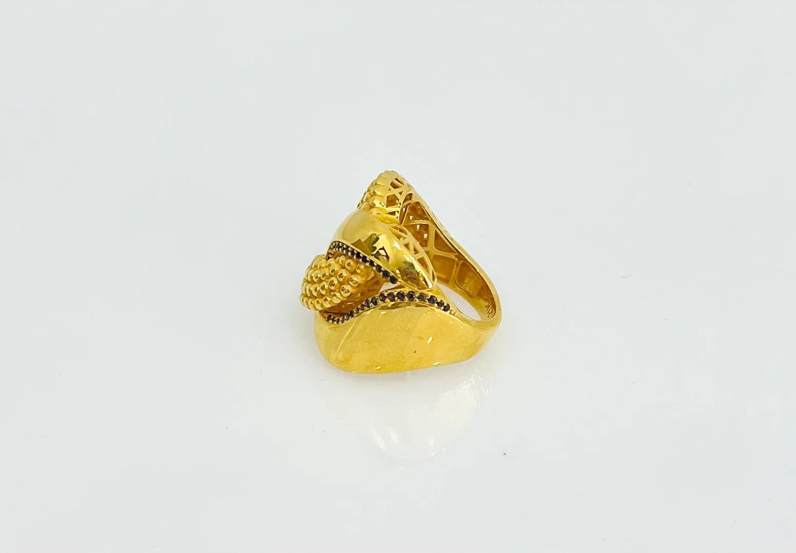 21K Gold Wide Ring - Image 2