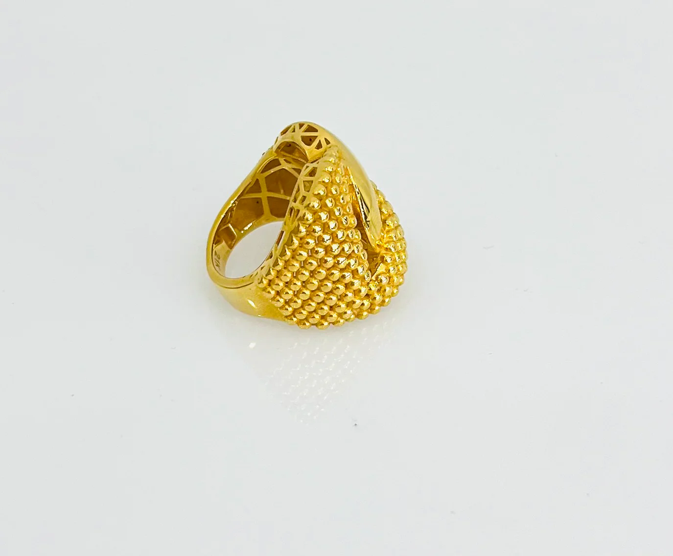 21K Gold Wide Ring - Image 4
