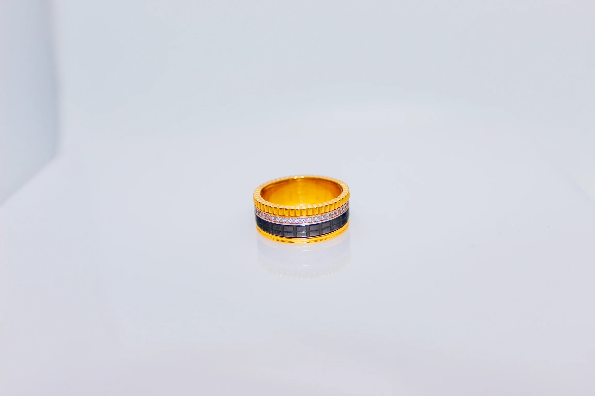 21K Trio Color Band Ring