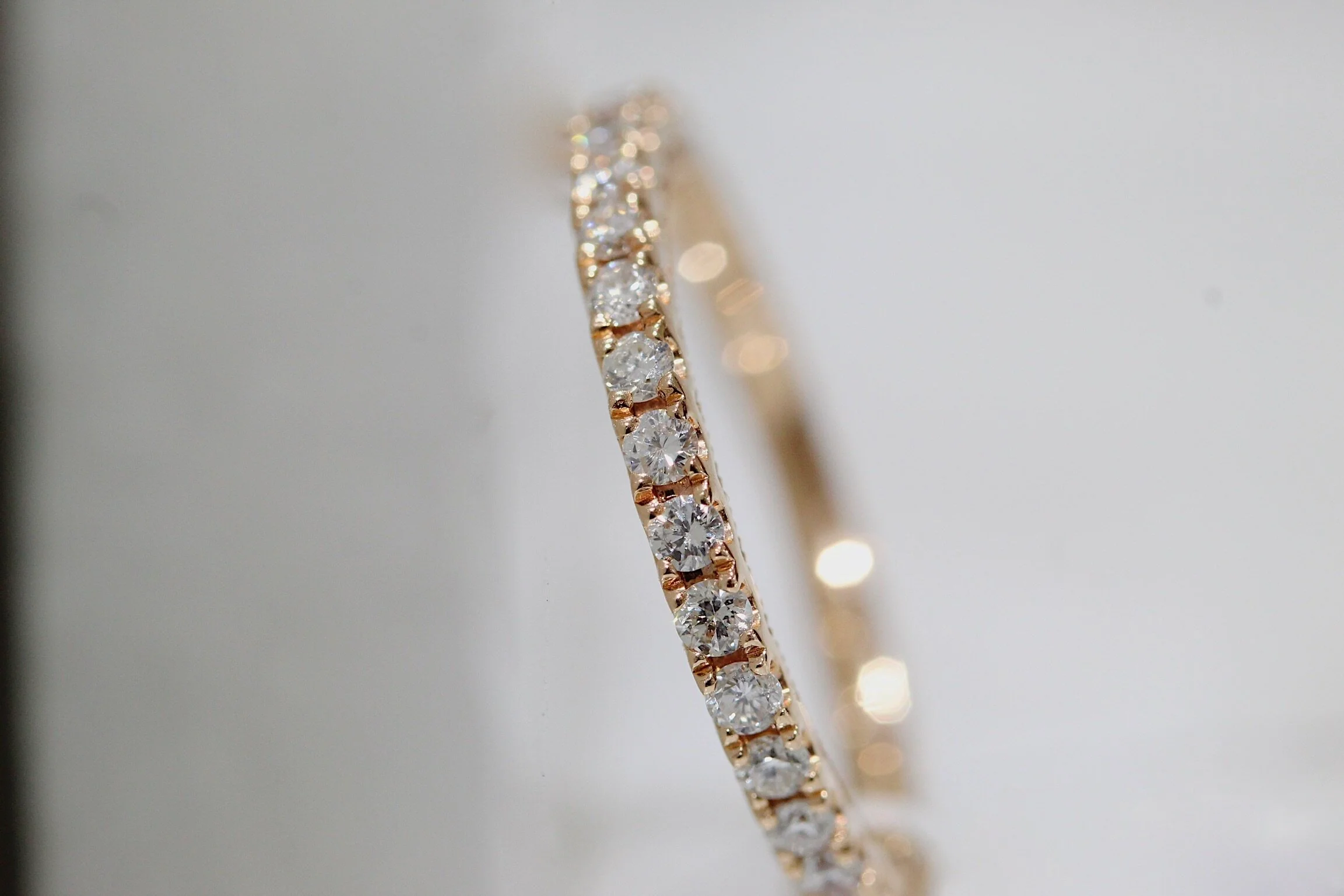 14K Rose Gold .71 Carat Diamond Eternity Band Ring